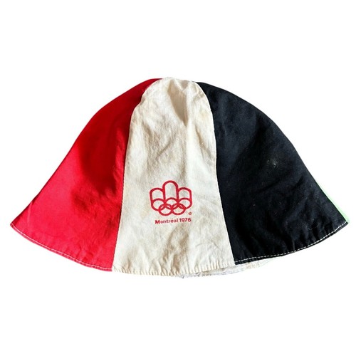 Vintage 1976 Montreal Summer Olympics Childs Bucket Hat Canada Souvenir AS IS