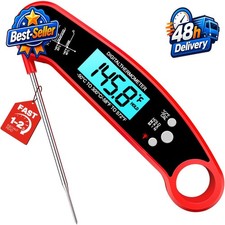 ONFIKY Digital Meat Thermometer - Instant Read, Waterproof, Backlit Display