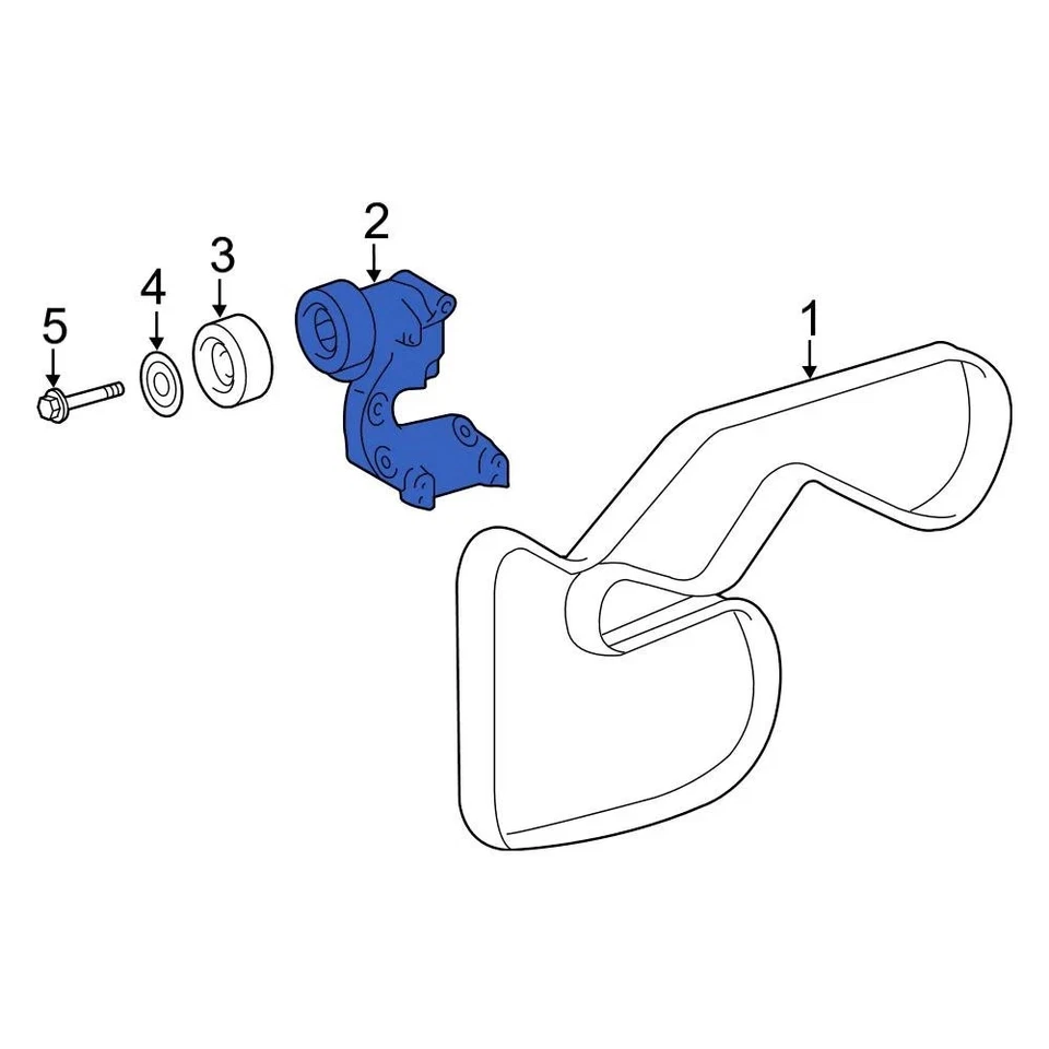 For Toyota Camry 07-17 Toyota 1662031040 Accessory Drive Belt Tensioner Assembly — 第 3/4 张图片