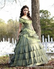 Vintage Victorian Costume Dresses18th Century French Rococo Colonial Ball Gown