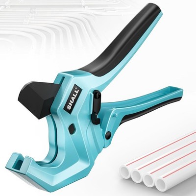 Heavy Duty Aluminum Ratchet PVC Pipe Cutter Tool Cuts Up to 2-1/2