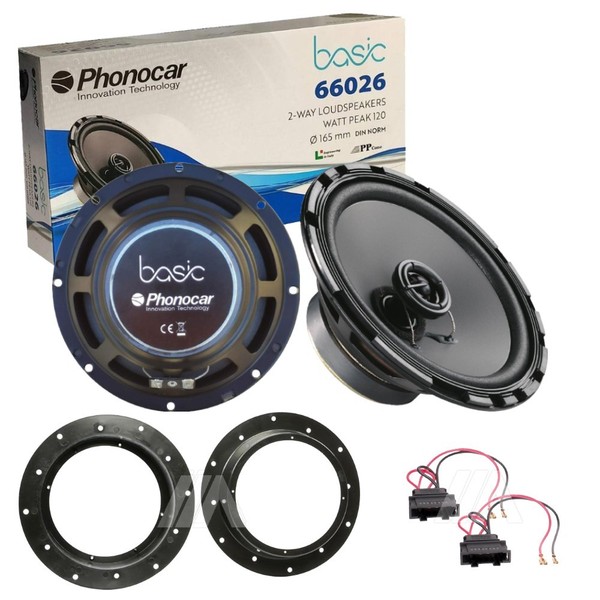 Phonocar Kit 2 Lautsprecher 2-Wege Koaxial 165Mm Vorne VW Touran-image
