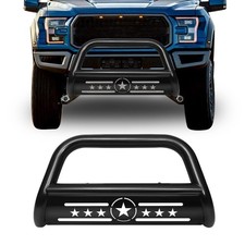 Bull Bar Pickup Truck 3 Brush Grille Guard With Removable Skid Plate Front B...