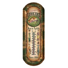 Rivers Edge Products Tin Thermometer 17 X 5 Indoor Or Outdoor Thermometer
