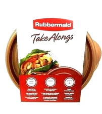 Rubbermaid Take Alongs Small Bowl Food Lot Of 2 Containers And Lids 3.2 Cups