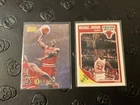 1989-90 Fleer Michael Jordan Card #22 & 1996 Skybox Premium Card #16