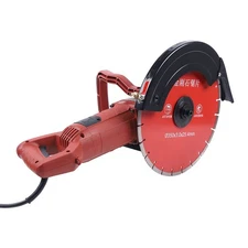 14" 3000W Concrete Cut off Saw Wet Dry Concrete Saw Cutter w/ Water Pump+Blade