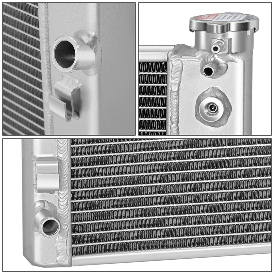 Radiador de aluminio Fit 93-02 Chevrolet Camaro Pontiac Firebird 5,7 L V8 2 filas Foto 4 de 4