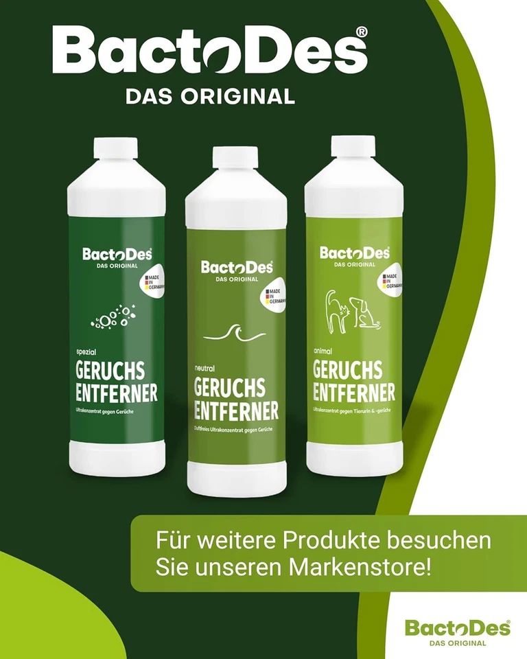 BactoDes Animal 1 L | Enzymreiniger & Geruchsneutralisierer gegen Tierurin - Bild 3 von 4