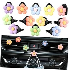 12 Pcs Car Accessories for Women Daisy Flower Air Vent Clip Air Freshener