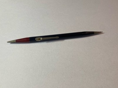 Vintage Two-Sided Autopoint Mechanical Pencil - Cool! For Thin Leads Black Red