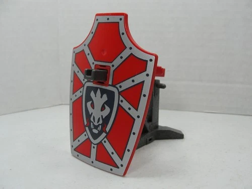 Vintage Playmobil Shield Red Knights 2008 Playset W/Launcher