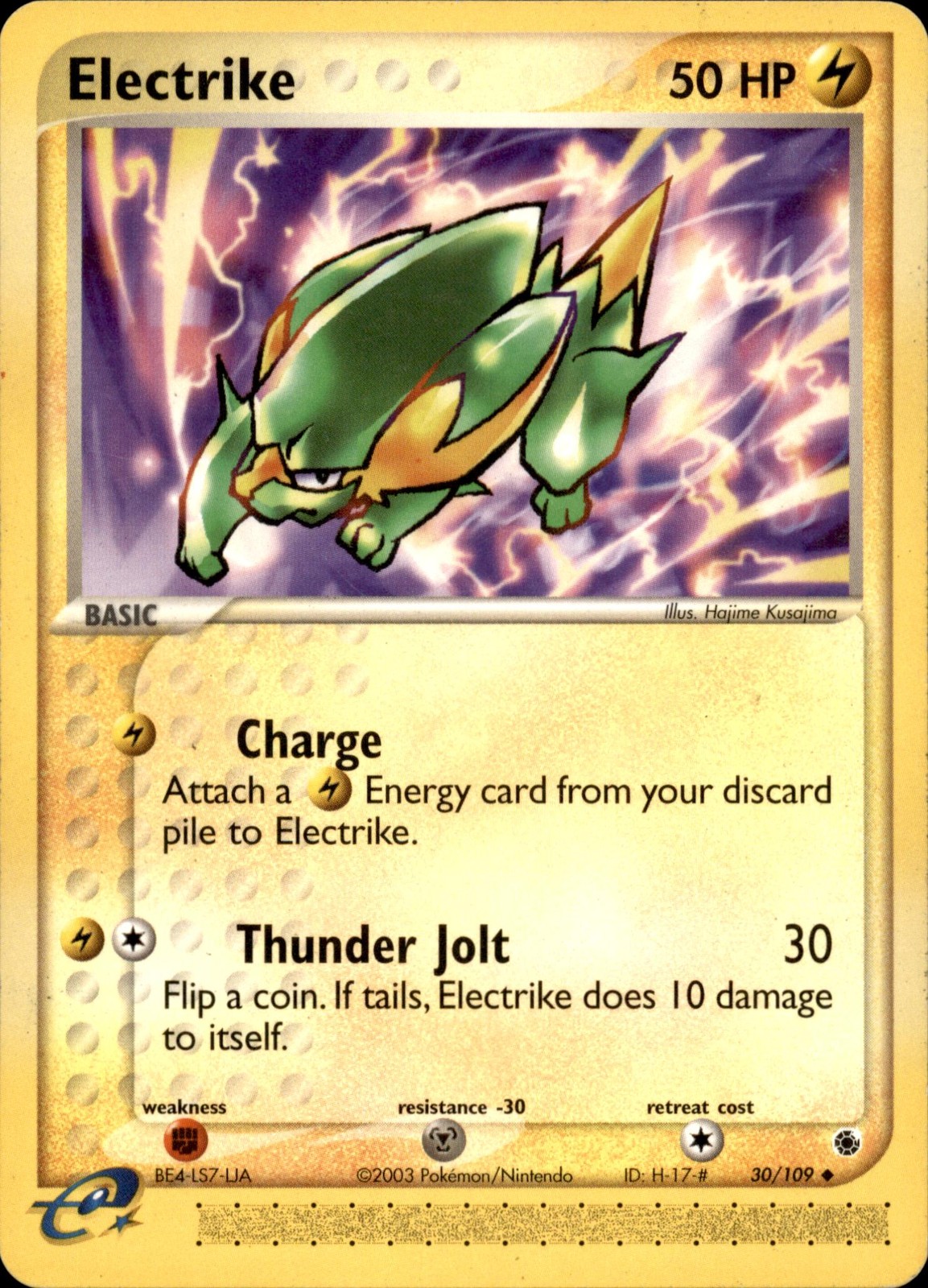 EX Ruby and Sapphire #30/109 Electrike