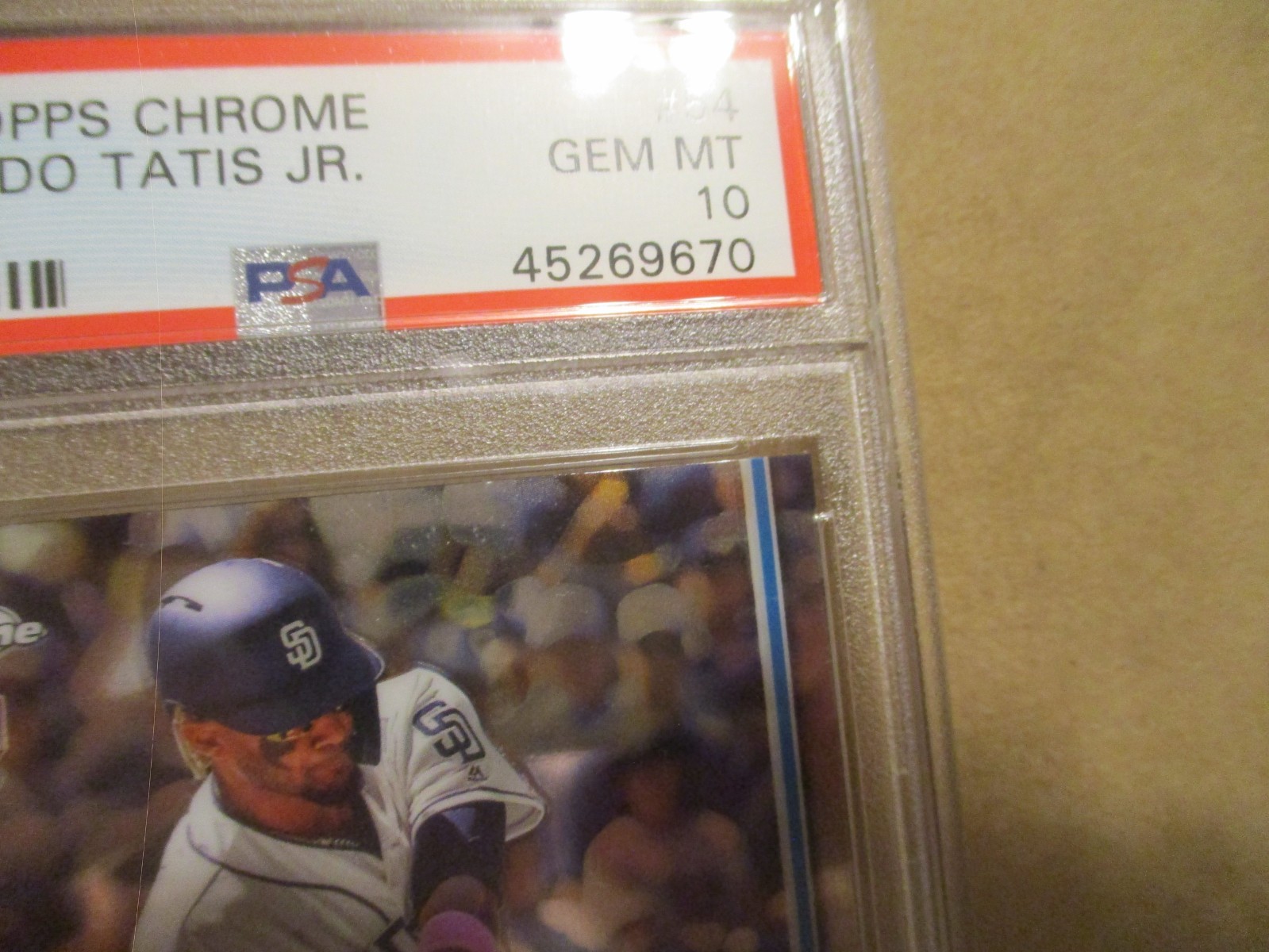 2019 TOPPS CHROME UPDATE FERNANDO TATIS JR #54 RC ROOKIE PSA 10 GEM MINT! PADRES view 4