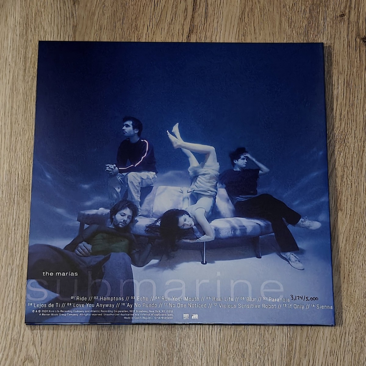 THE MARIAS 限定5,000枚 LPレコード SUBMARINE The Marias Blood Records Submarine Vinyl /5000 PREORDER