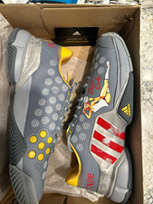 adidas Barricade 2015 Lucky Lady Men's Tennis Shoes US 11 Medium Gray/Red