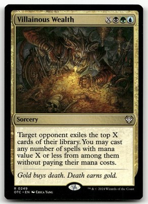 Villainous Wealth #249 (NM) Thunder Junction OTC Magic MTG