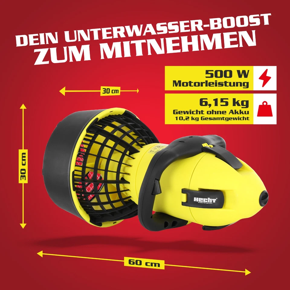 Unterwasser Wasserscooter Tauchscooter 500W bis 5,2 km/h 50min 230V Sea Scooter - Bild 4 von 4