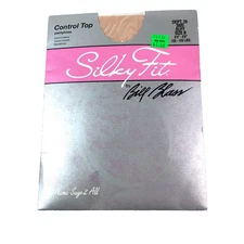 Bill Blass Silky Fit Buff Control Top Panty Hose Hosiery Size B New