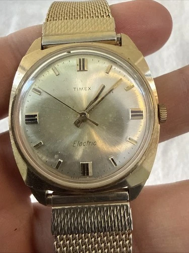 1970 Timex Electric Gold Tone Vintage Watch