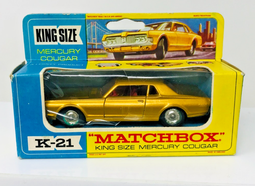 Vintage Matchbox SpeedKings K-21 King Size Mercury Cougar M682