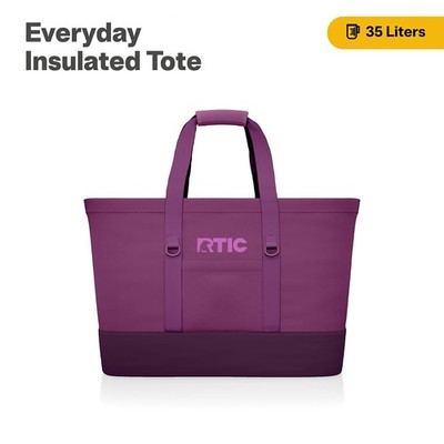 RTIC Everyday Insulated Tote Bag, 35 Ltr Cooler Bag Leak-Free Interior, Fits 58