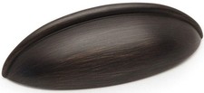10 Pack Oil Rubbed Bronze Cabinet Bin Cup Drawer Handle Pull, 2-1/2 inch