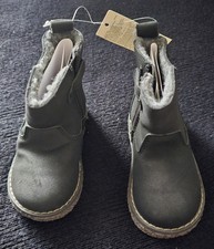 Brand New Gap Unisex Black Sherpa Lined Toddler Kids Boots Shoes Size 6