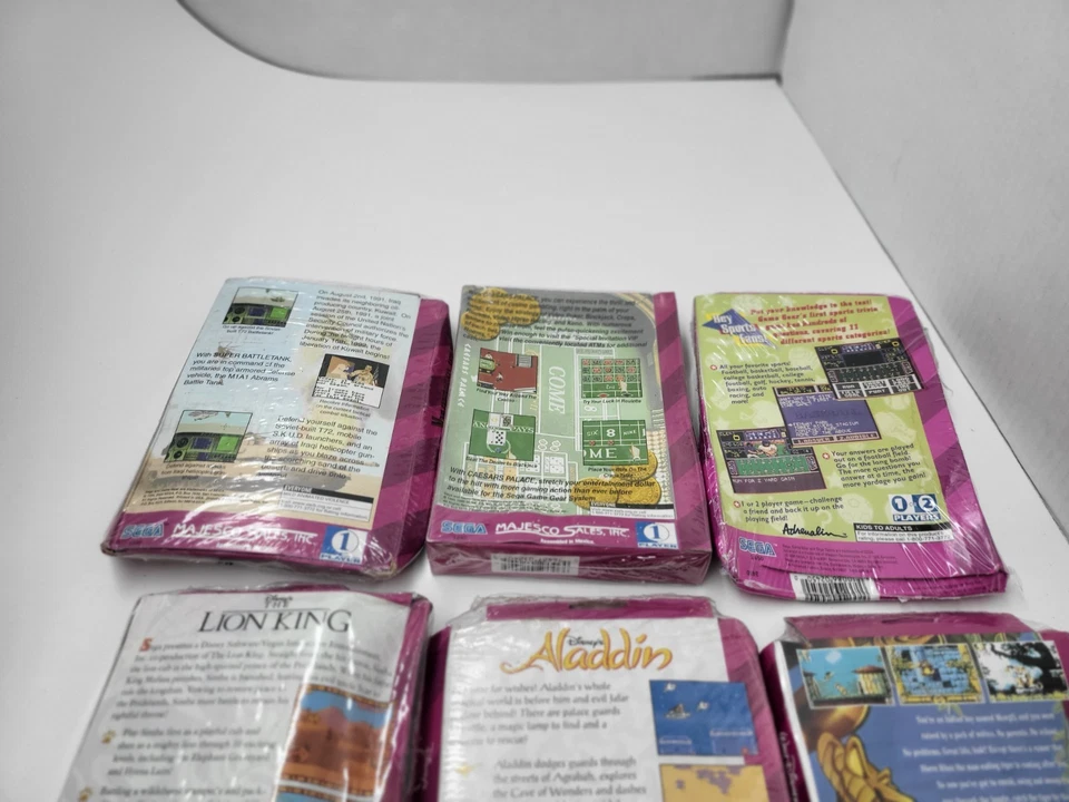 6 NEW Sega Game Gear Games Damaged boxes Aladdin,Jungle Book,Lion King,Tank #C2 - Image 4 of 4