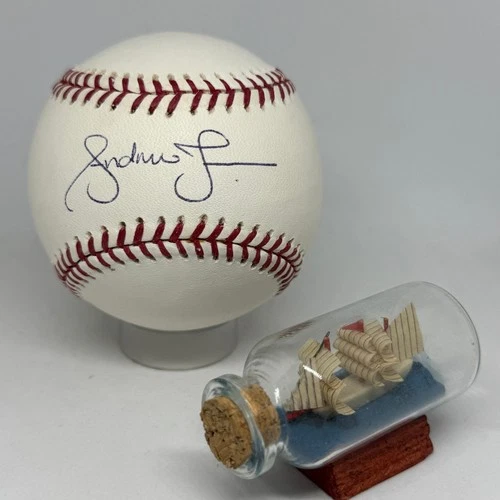 Andruw Jones signed Rawlings OML Baseball JSA COA Braves HOF Auto A4176