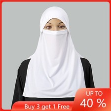 Muslim Niqab Women Hijab Burqa Abaya Islamic Turban Niqab Headscarf Wrap Cover