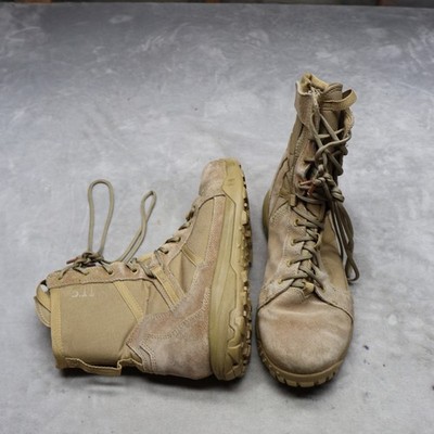 5.11 Tactical Mens 9.5 Combat Boots Brown A/T 8 Arid Side Zip Lace Up Military 5.11 Tactical Mens 9.5 Combat Boots Brown A/T 8 Arid Side  main image 2