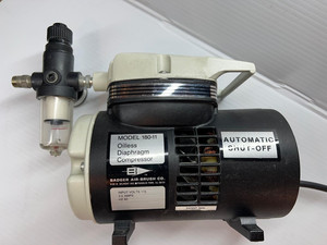 Badger Model 180-11 Oilless Diaphragm Air Compressor &Regulator-Gauge-Trap Filtr