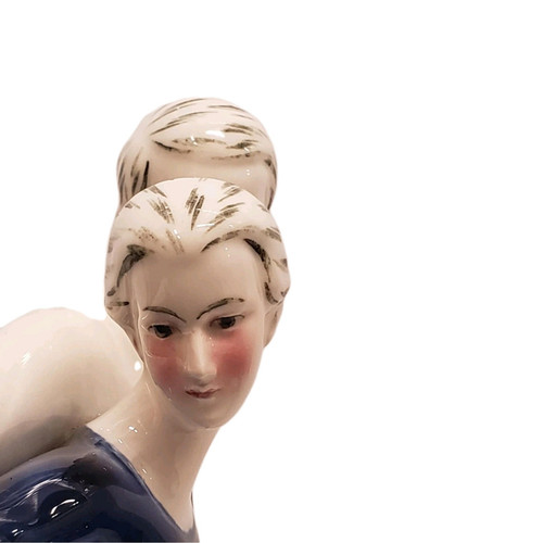 KATZHUTTE ART DECO PORCELAIN FIGURINE DANCING COUPLE C.1930'S GOLDSCHEIDER ERA - Picture 7 of 20