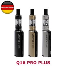 Justfog Q16 PRO PLUS Starter Kit Verdampfer Coils Glas E-Shisha E-Zigarette