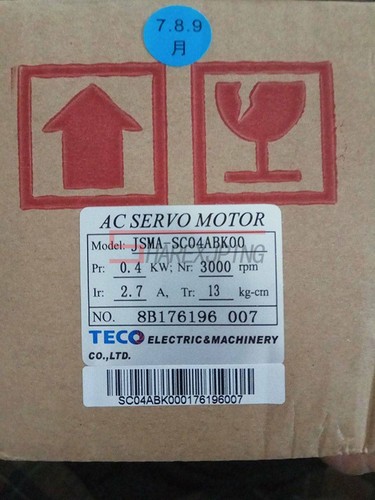1PCS TECO AC SERVO MOTOR JSMA-SC04ABK00 JSMASC04ABK00 NEW - Picture 2 of 3