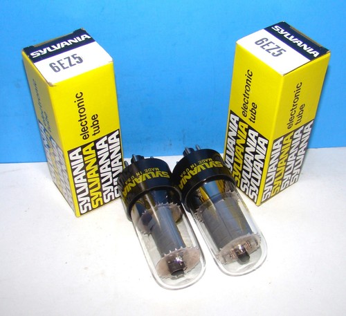 6EZ5 NOS Sylvania radio audio amplifier vacuum tubes 2 valves tested USA 6EZ5 - 第 3/3 張圖片