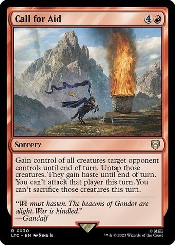 Call for Aid - Lord of the Rings LCC - Rare - MTG Magic Pack fresh - Picture 1 of 1