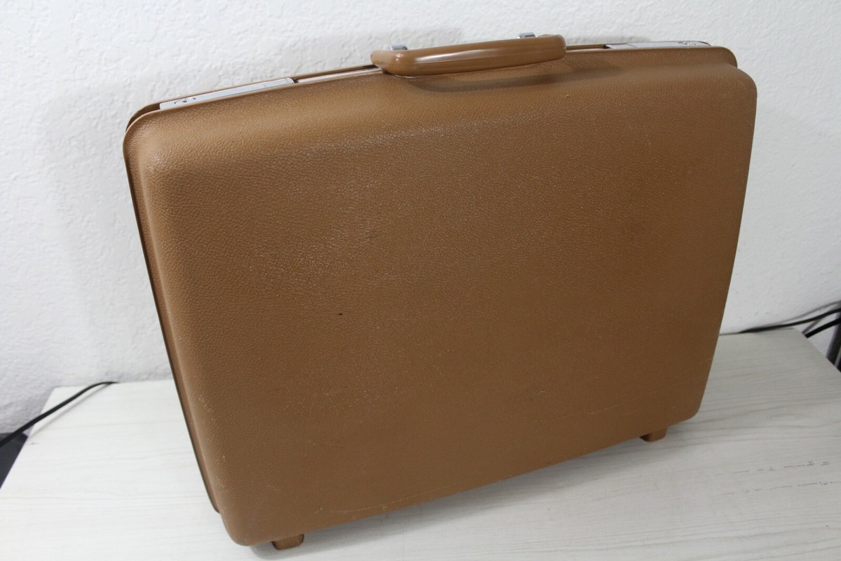 Vintage Samsonite Concord Suitcase Luggage Beige Hard Shell