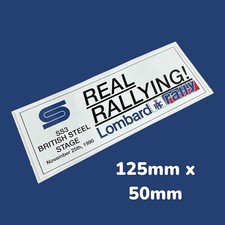 1990 Real Rallying Lombard  RAC Rally Sport Classic Vinyl Sticker Car Sports SS3