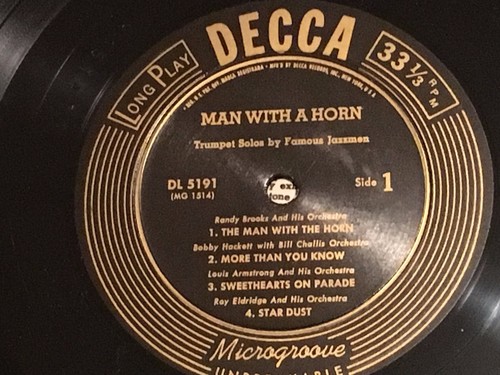 HOWARD McGHEE, Eldridge - The Man with the Horn ~ DECCA 10" 5191 {dg orig} RARE - Picture 6 of 7