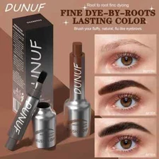 Tattoo Eyebrow Powder Waterproof Sweat-proof Natural Brows And Brush Black Brown