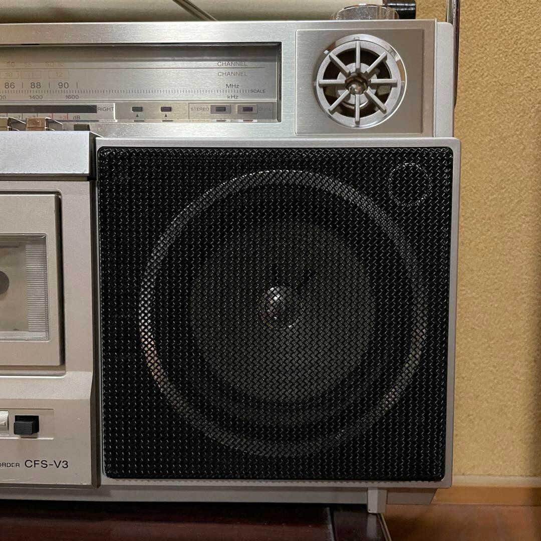SONY CFS-V3 ZILBAP Series Vintage Boombox Stereo Cassette