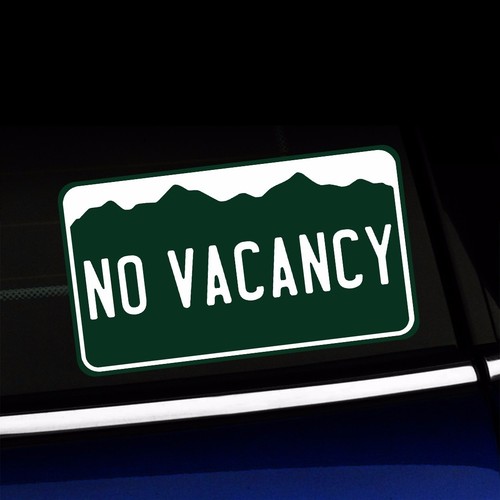 Small No Vacancy - Colorado Laminated Vehicle Bumper Sticker - Picture 2 of 2