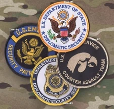 US DEPT. OF STATE EMBASSY DIPLOMATIC SECURITY SERVICE DSS PMC 2-PATCH: #1 + #4