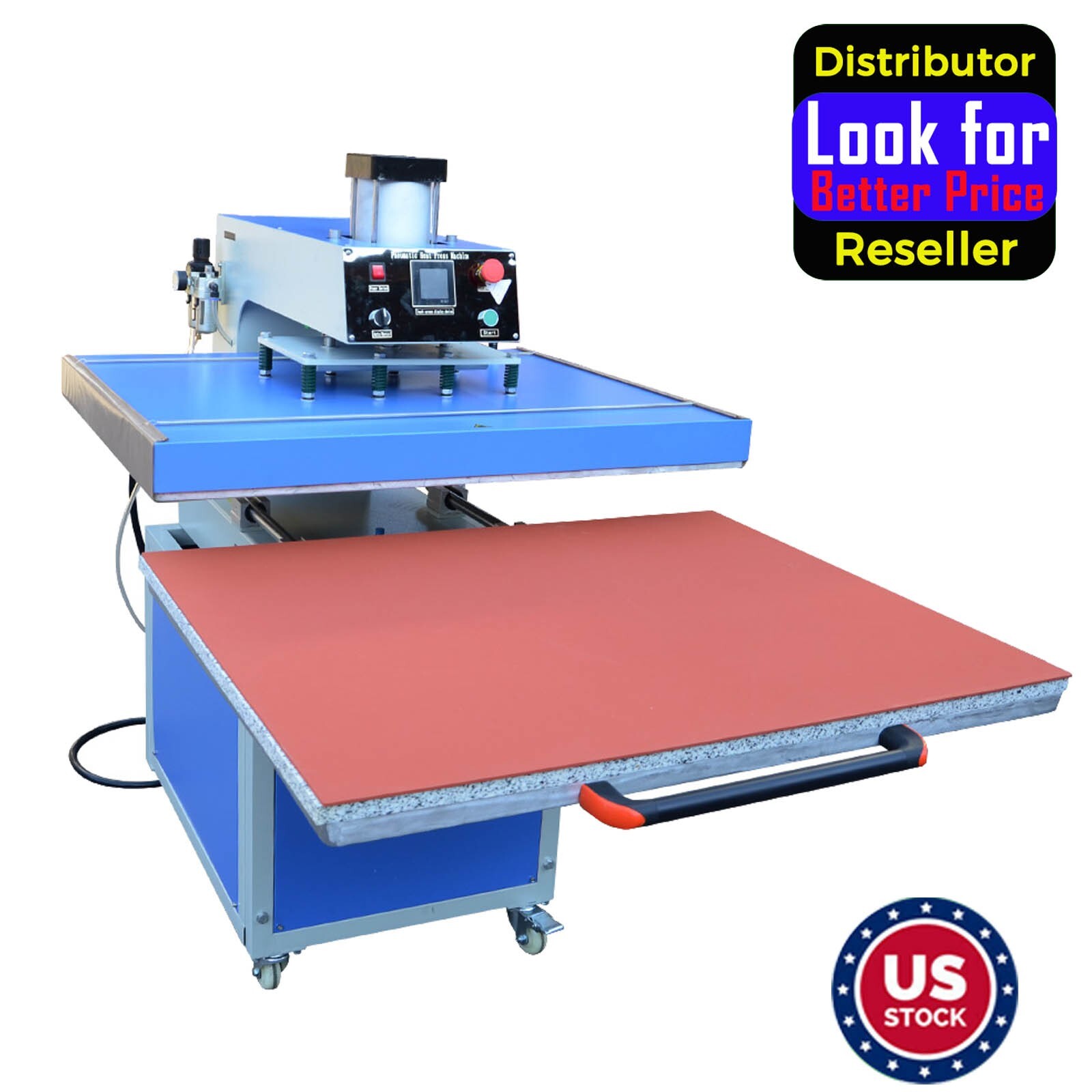 US 31" x 39" Pneumatic DrawerType Heat Press Machine Fabric Transfer
