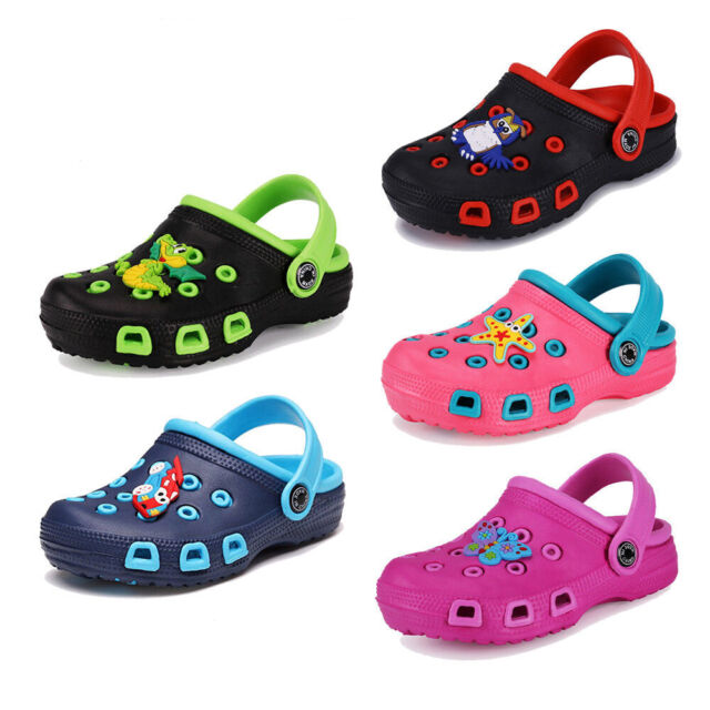 Unisex Children Cute Shoes Cartoon Slides Sandals Clogs Girls Boys Beach Slipper