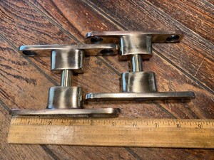 PAIR OF RARE VINTAGE POLISHED BRONZE 3 1/2" STAND OFFS