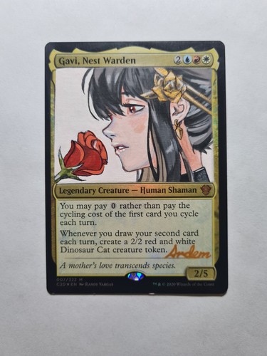 GAVI NEST WARDEN YOR SPY X FAMILY MAGIC ALTERED ART HAND PAINT DEMIAN SOLIS
