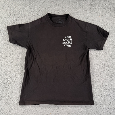Anti Social Social Club T-Shirt Mens Medium Black (Floral Print - Main Image